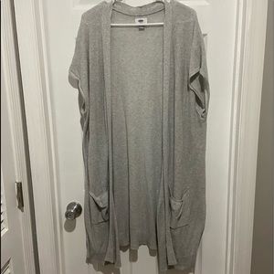 Short sleeve cardigan sweater